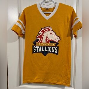 The Vampire Diaries / Legacies Yellow V-Neck Graphic Tee- Wonen’s Small